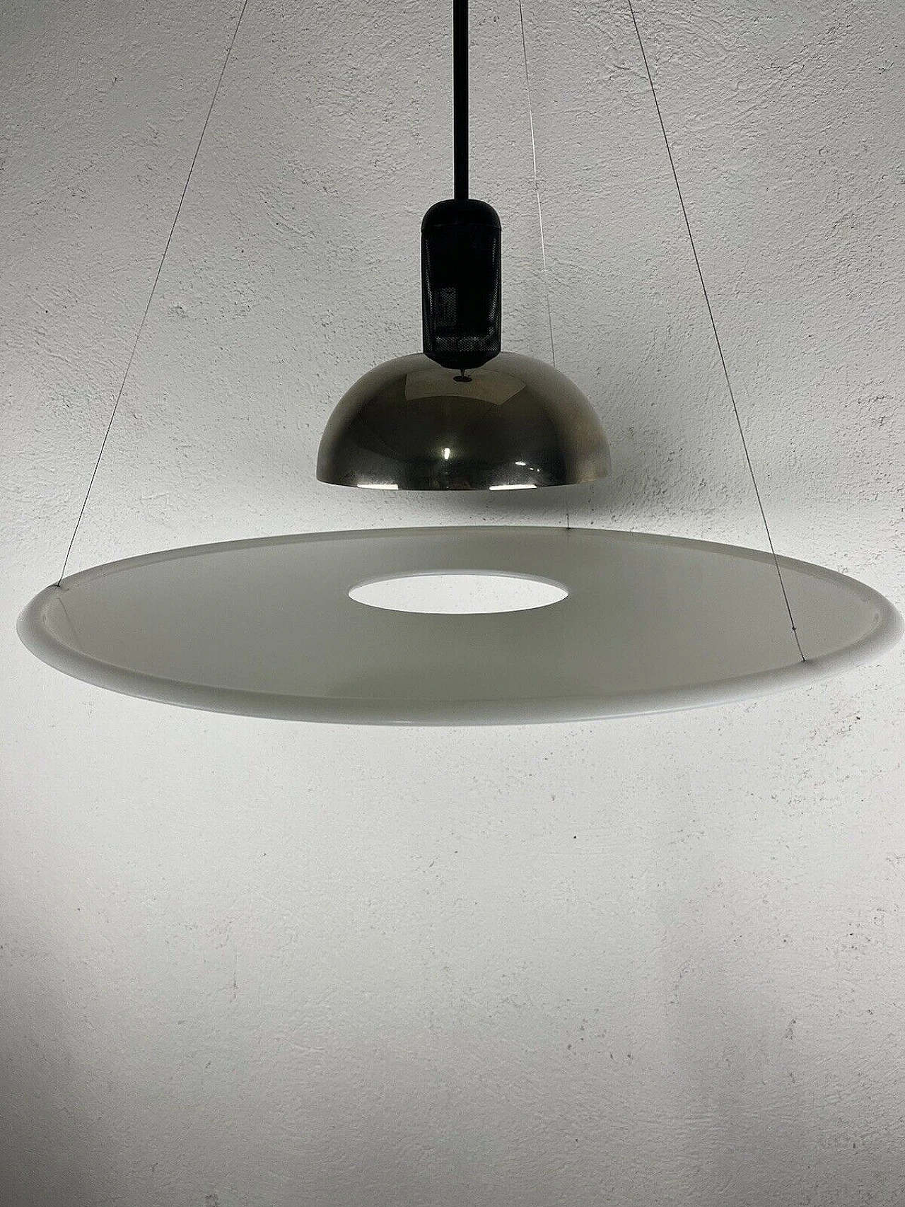 Frisbi chandelier by Achille Castiglioni for Flos, 1970s 11