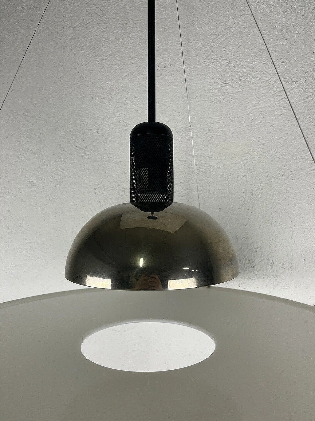 Lampadario Frisbi di Achille Castiglioni per Flos, anni '70 12