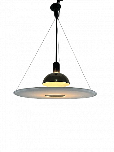 Frisbi chandelier by Achille Castiglioni for Flos, 1970s