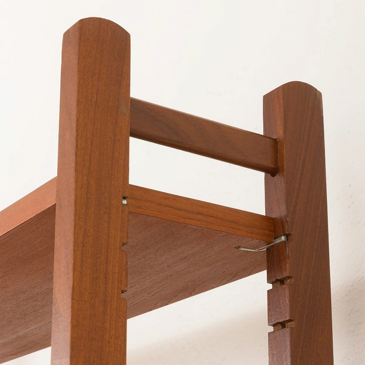 Scandinavian teak bookcase with five cabinets, 1960s 22