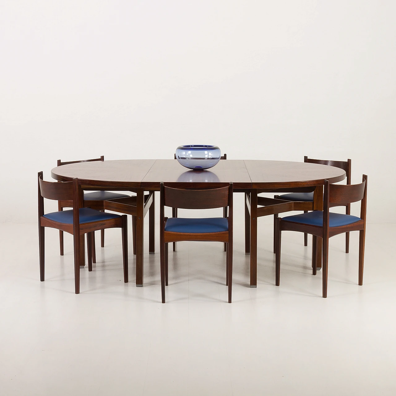 7 Chairs and Olbia table by Ico and Luisa Parisi for MIM Roma, 1950s 2