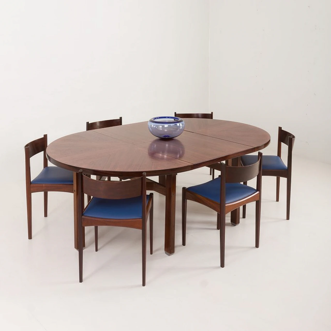 7 Chairs and Olbia table by Ico and Luisa Parisi for MIM Roma, 1950s 11