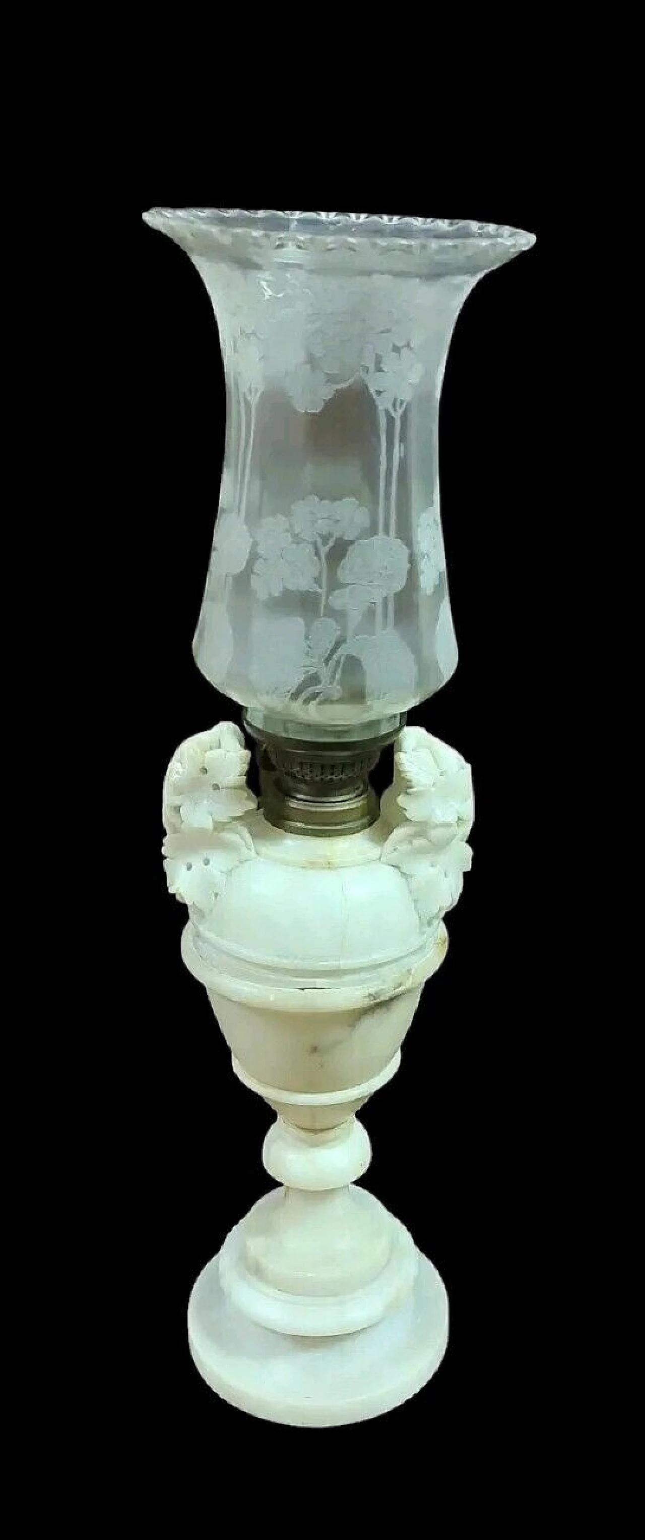 Alabaster table lamp, 19th century 1