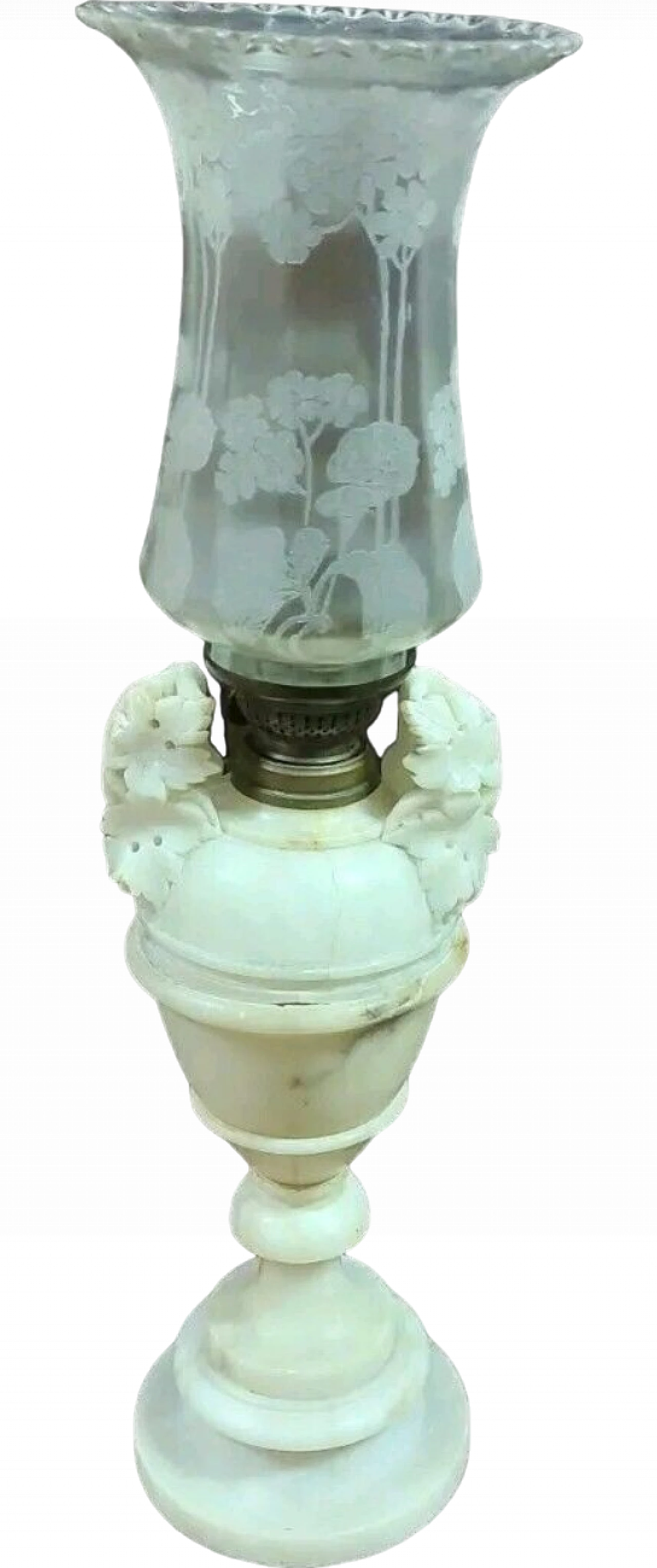 Alabaster table lamp, 19th century 15