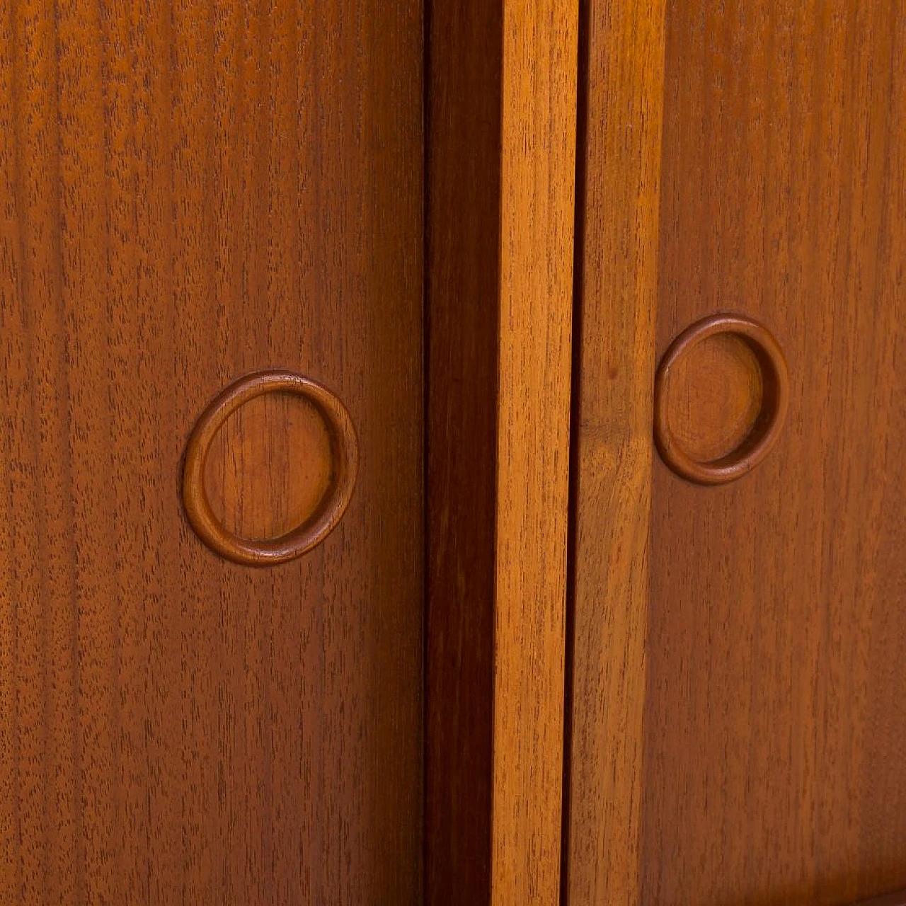 Libreria a due campate in teak nello stile di Poul Cadovius, anni '60 15