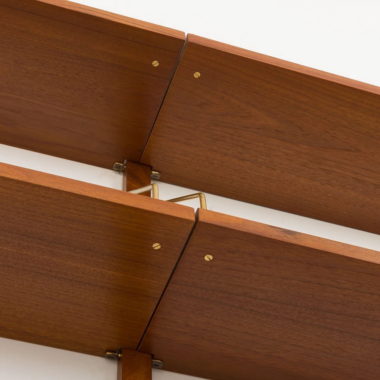 Teak two-bay bookcase in the style of Poul Cadovius, 1960s 16