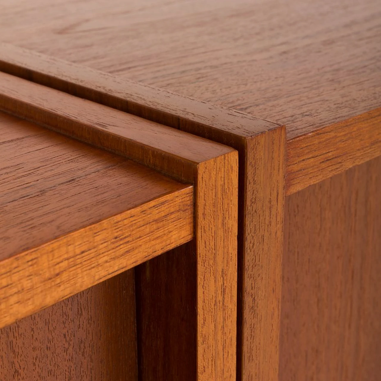 Teak two-bay bookcase in the style of Poul Cadovius, 1960s 17