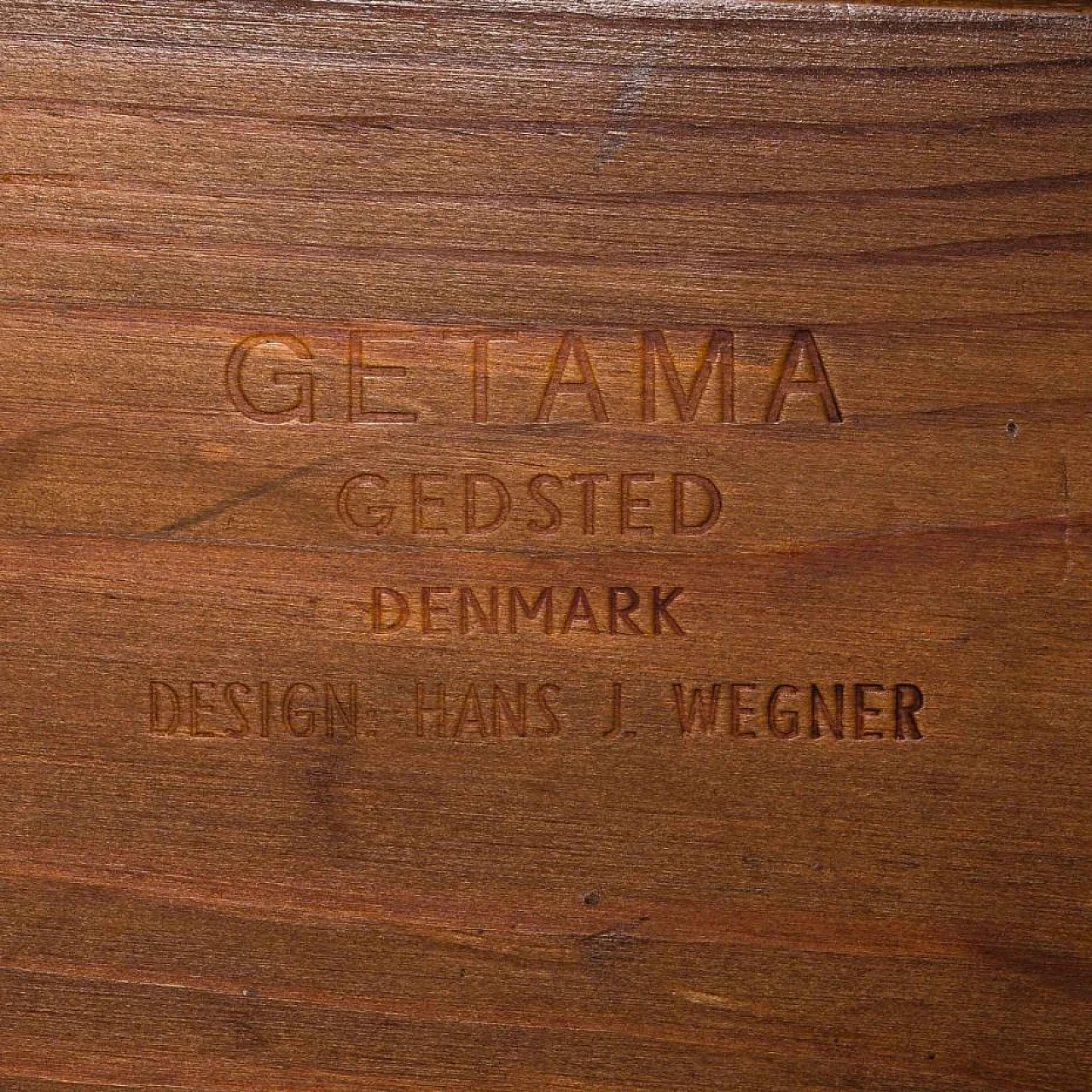 Letto singolo in teak di Hans J. Wegner per Getama, anni '60 9