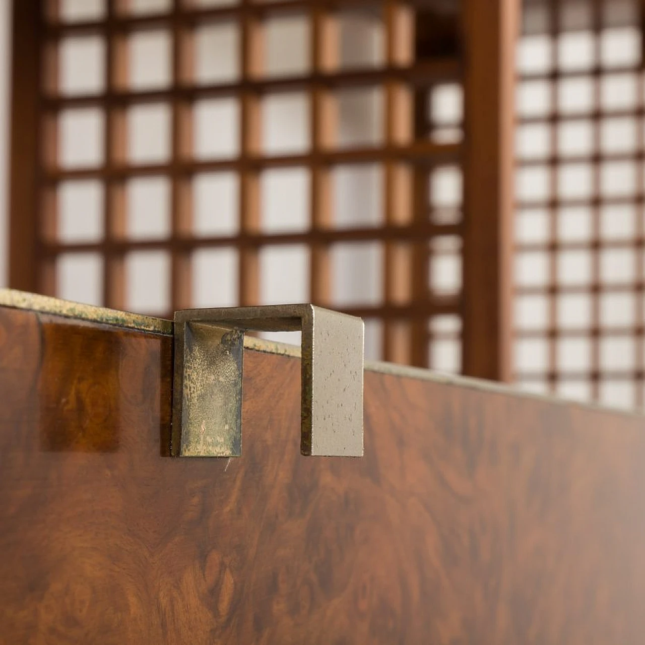 Walnut-root bookcase by G. Gorgoni for Fratelli Turi, 1970s 23