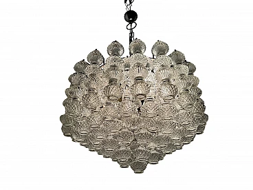 Murano glass chandelier by Flavio Poli for Seguso, 1960s