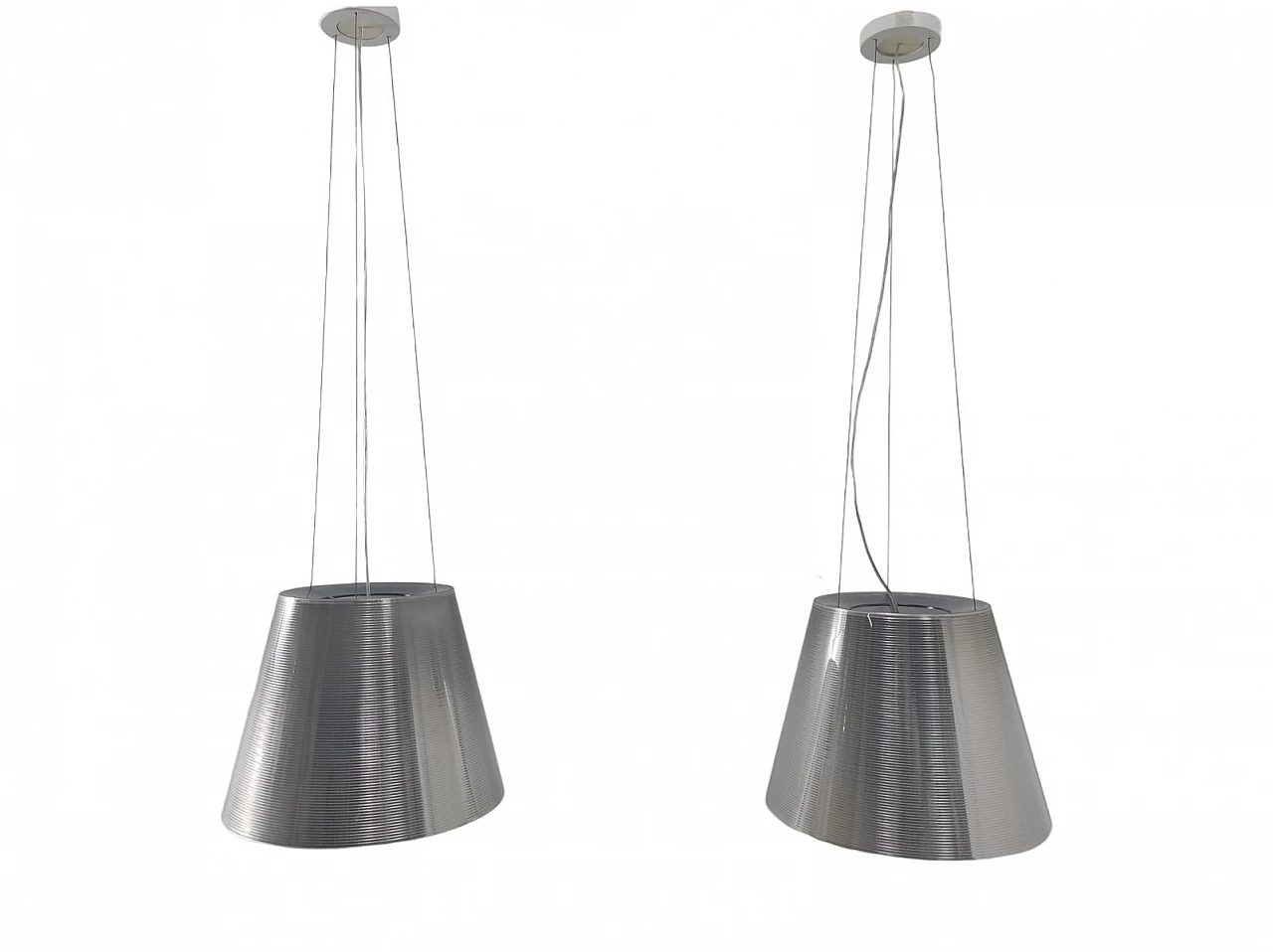 Pair of Ktribe S2 ceiling lamps by Philippe Starck for Flos, 2005 4