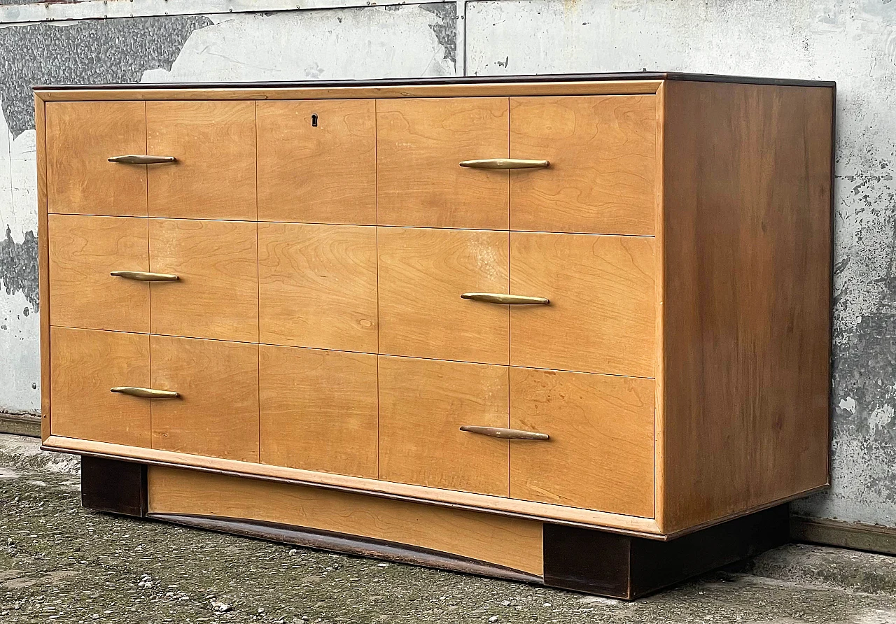 Ash-root dresser and mirror, 1940s 3