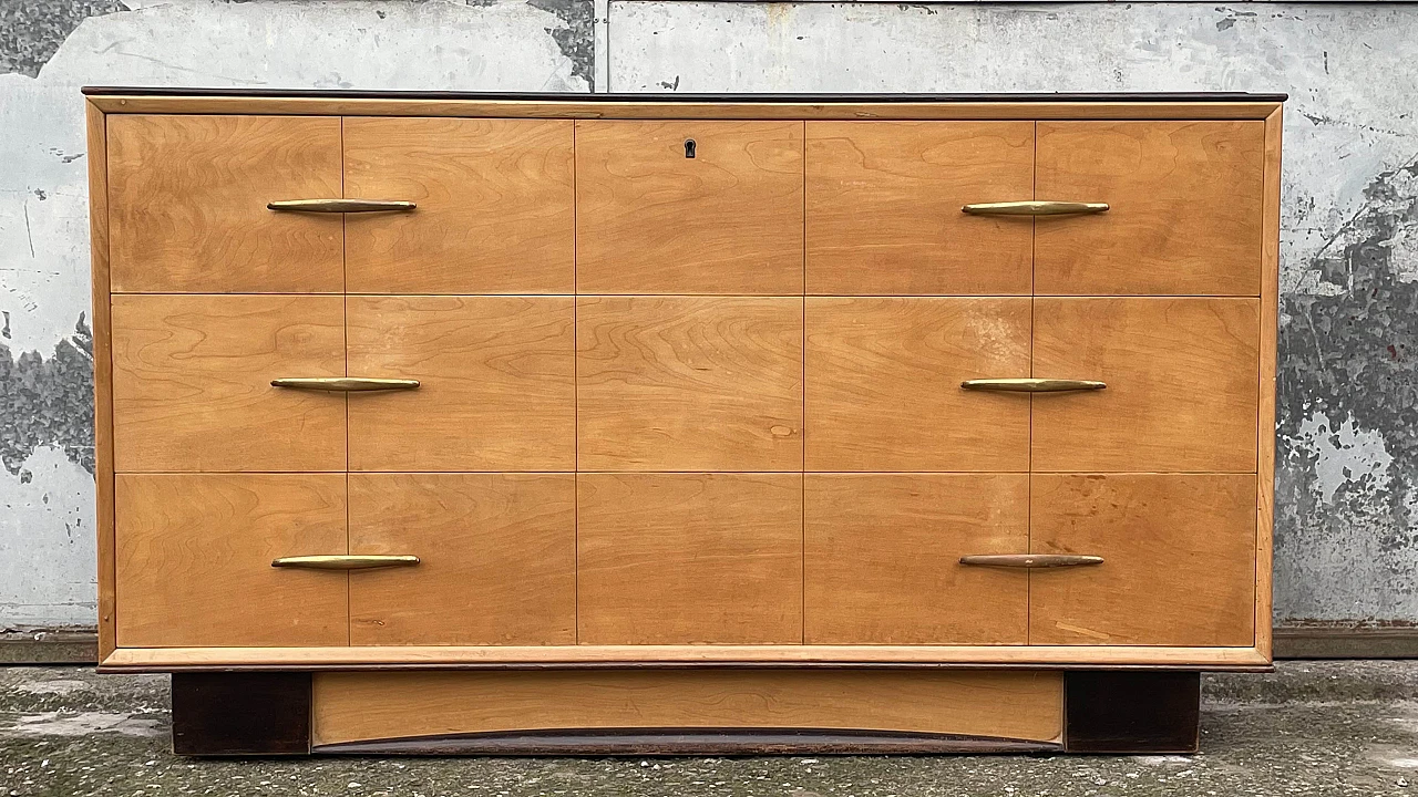 Ash-root dresser and mirror, 1940s 4