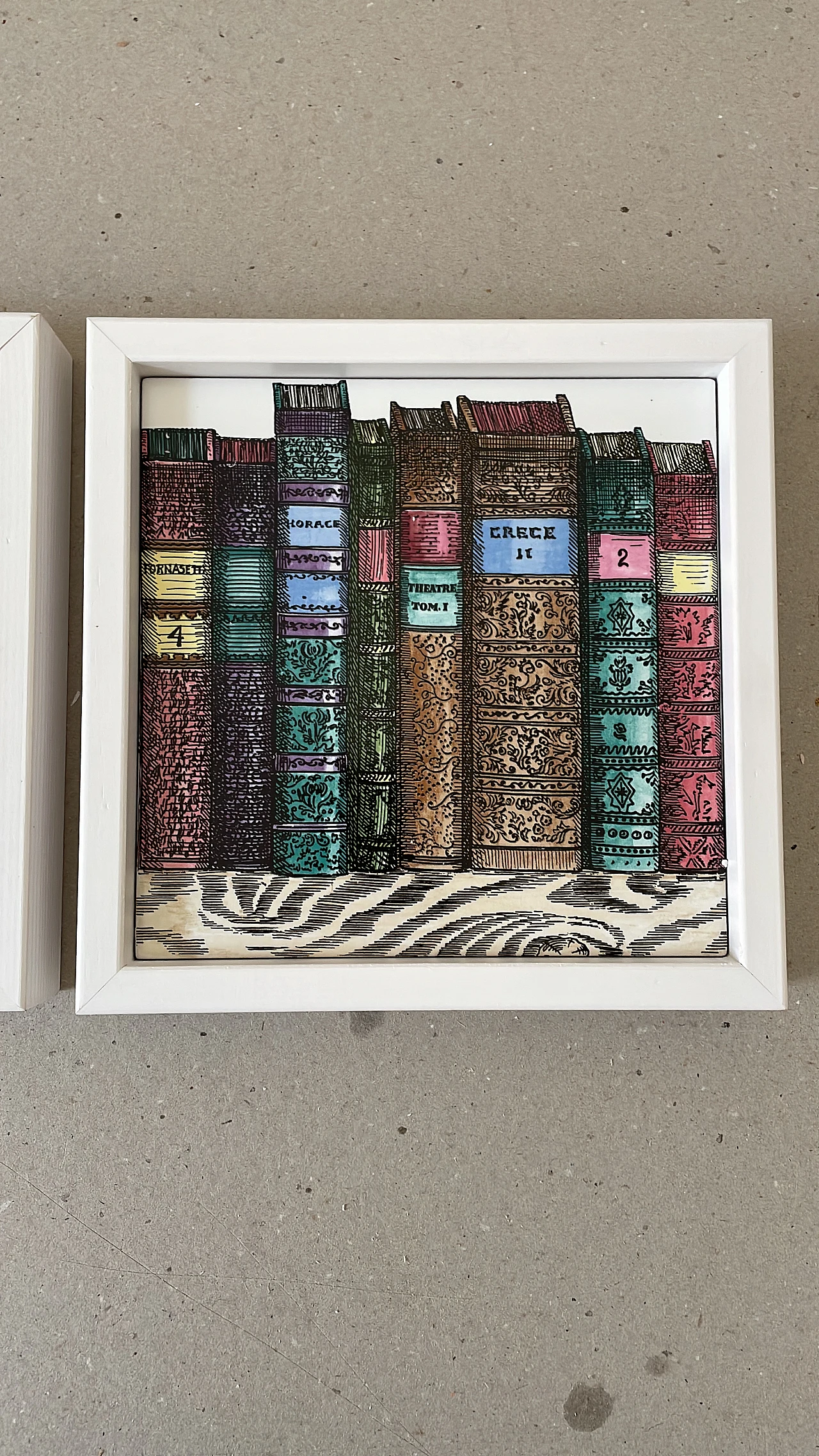 Bookcase tile by Piero Fornasetti 2