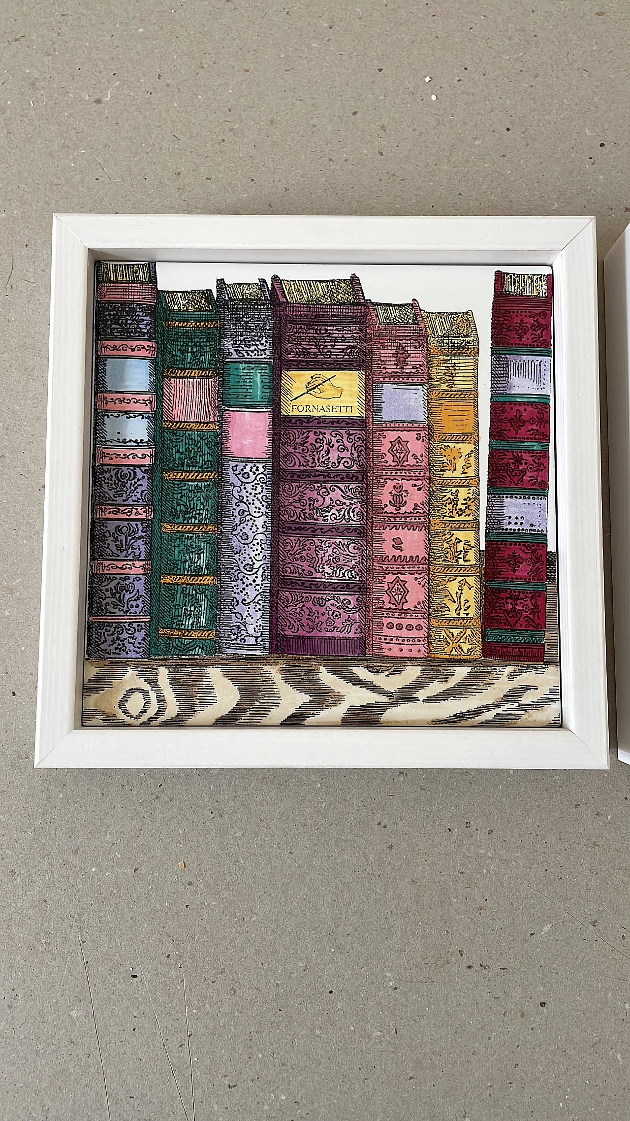 Bookcase tile by Piero Fornasetti 3