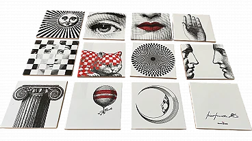 6 Tiles by Piero Fornasetti, 2000s