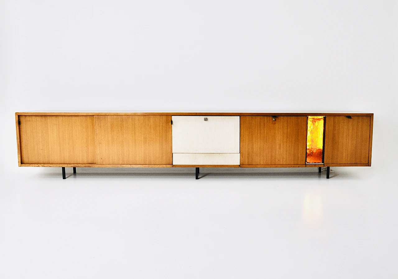 Wooden sideboard by Florence Knoll Bassett for Knoll Inc, 1960s 1