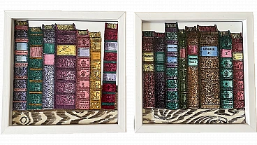 Bookcase tile by Piero Fornasetti