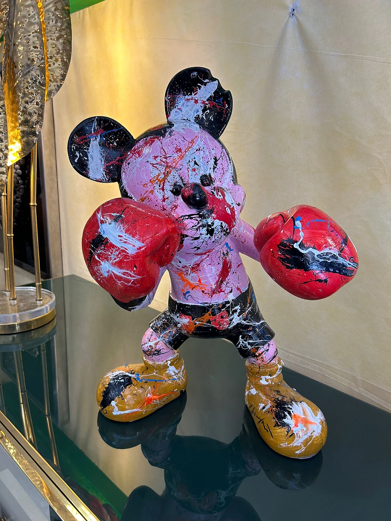 Silvio Formichetti, Mickey Mouse, resin sculpture, 2000s 1