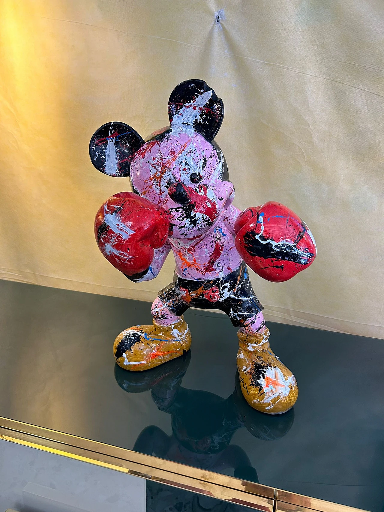 Silvio Formichetti, Mickey Mouse, resin sculpture, 2000s 3