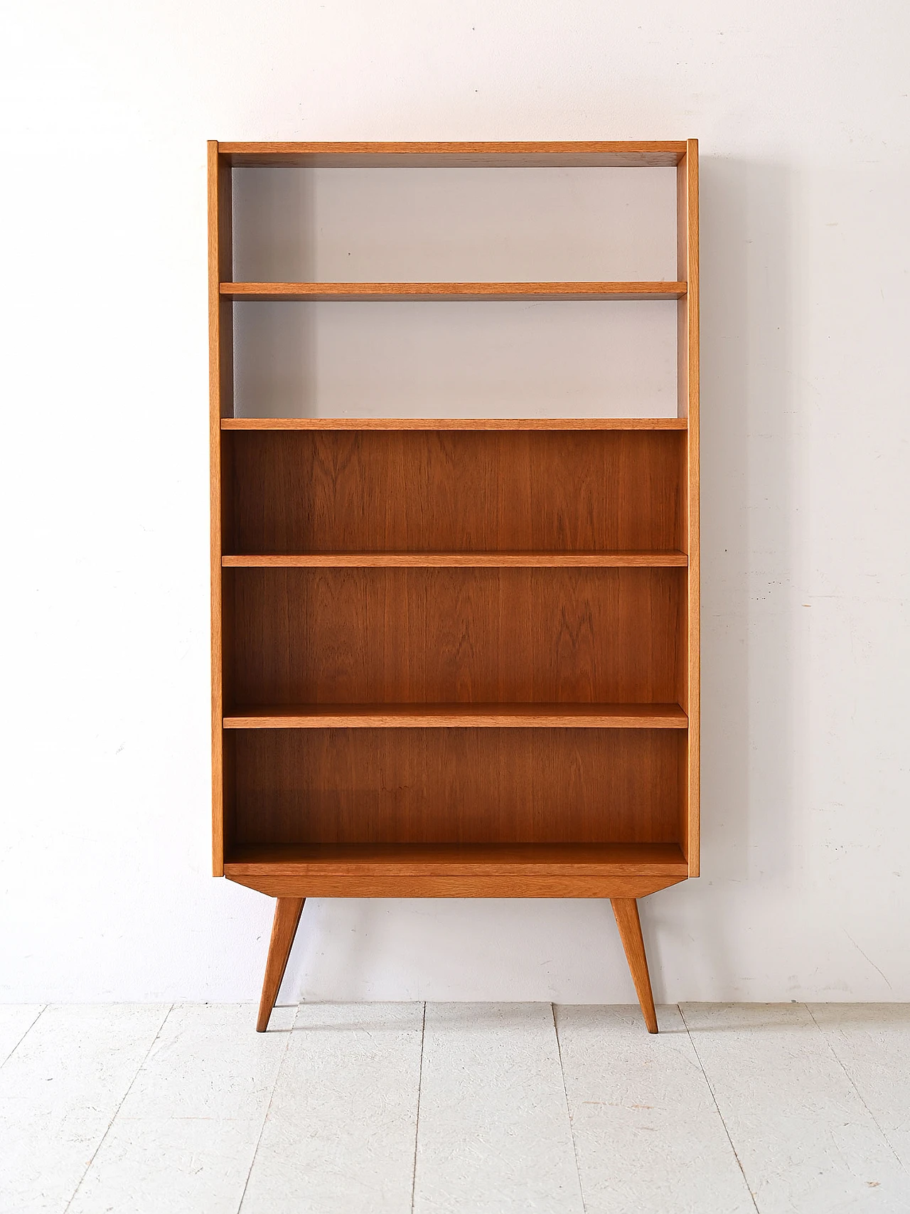 Scandinavian teak and oak bookcase, 1960s 2