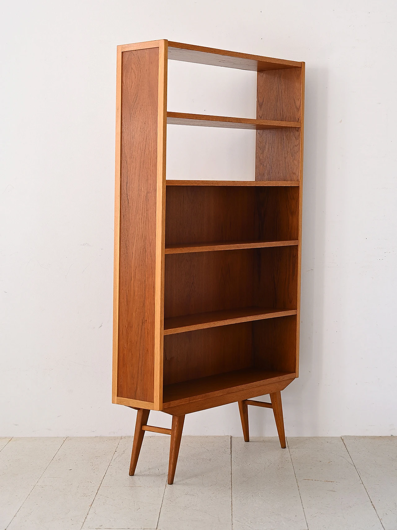 Scandinavian teak and oak bookcase, 1960s 3