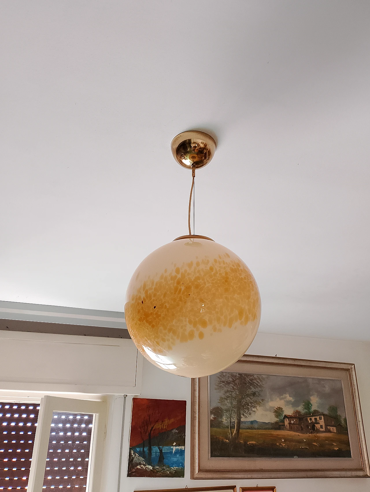 Lampadario in vetro di Murano di Giorgio De Ferrari, anni '60 1