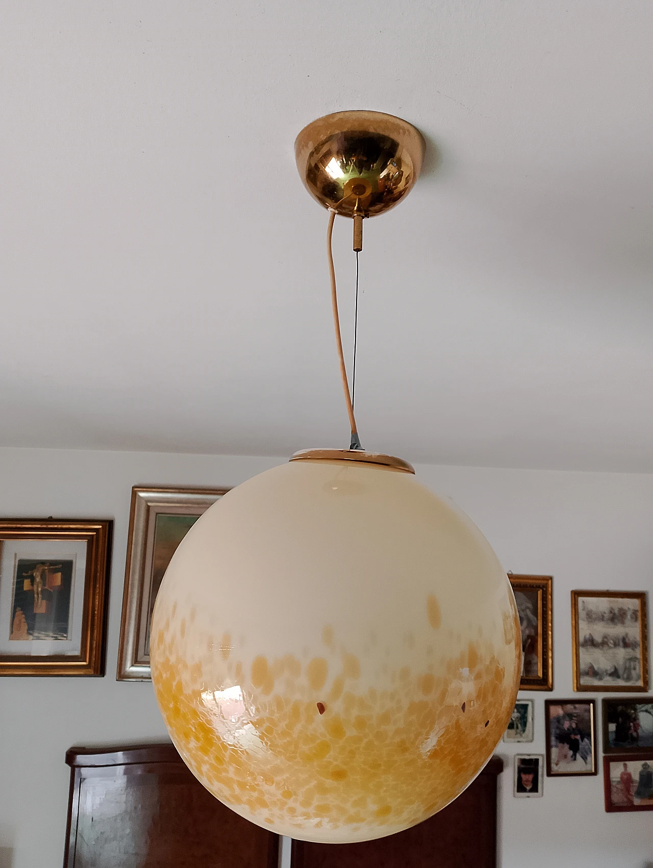 Lampadario in vetro di Murano di Giorgio De Ferrari, anni '60 2