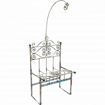 Wrought iron Art Nouveau bench, early 20th century