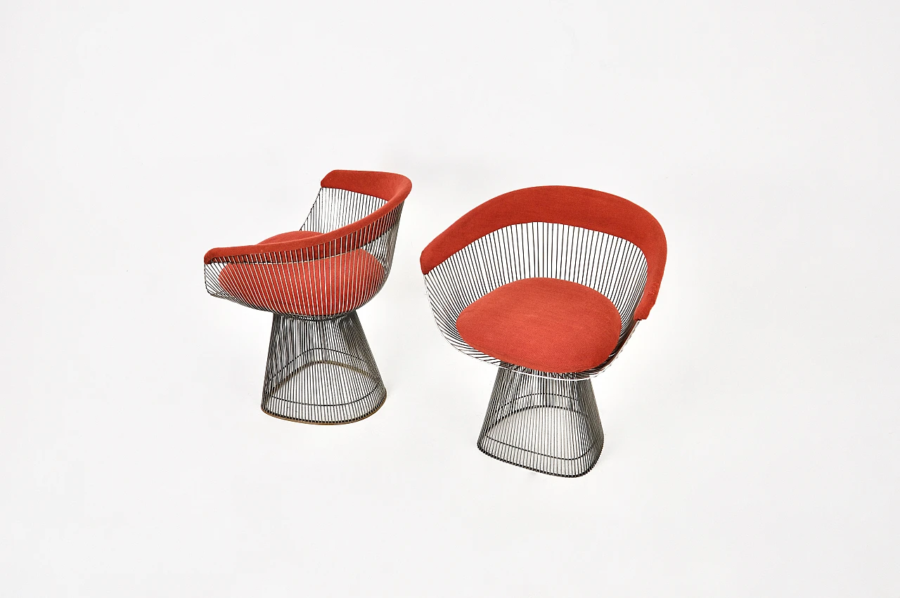 Pair of chairs by Warren Platner for Knoll International, 1960s 2