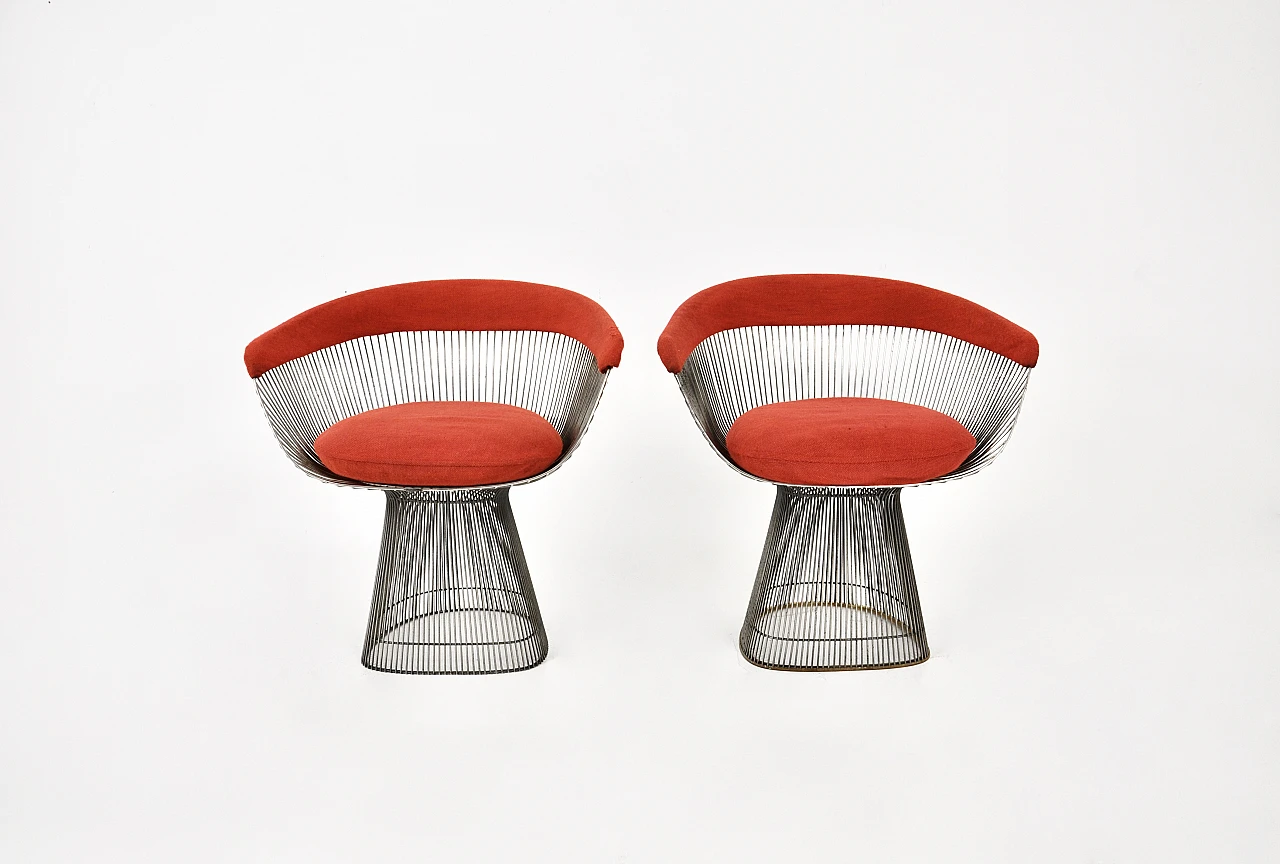 Pair of chairs by Warren Platner for Knoll International, 1960s 3