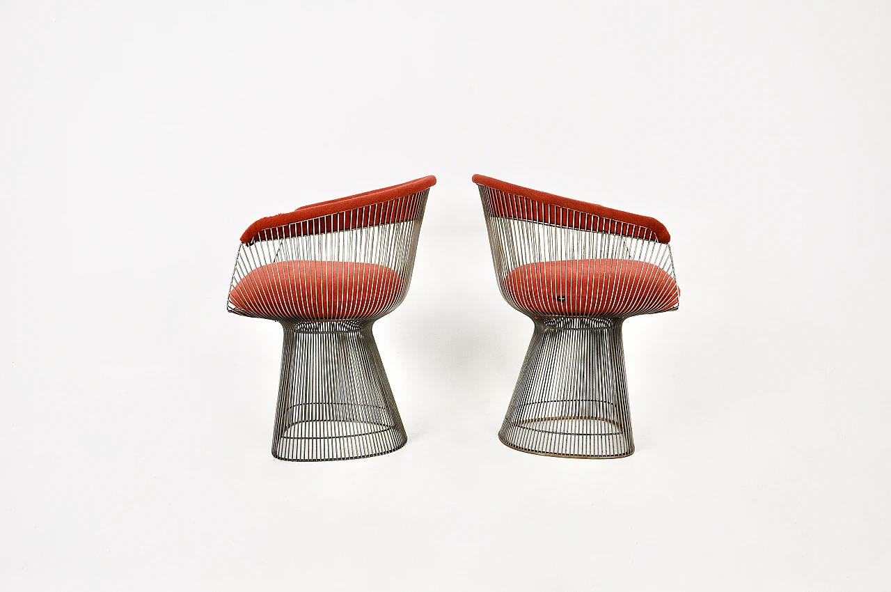 Pair of chairs by Warren Platner for Knoll International, 1960s 4