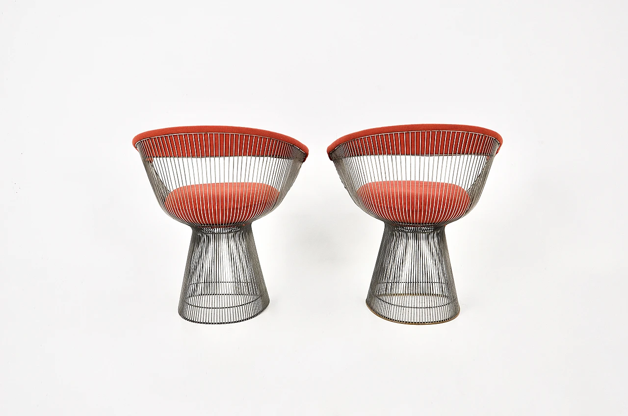 Pair of chairs by Warren Platner for Knoll International, 1960s 5