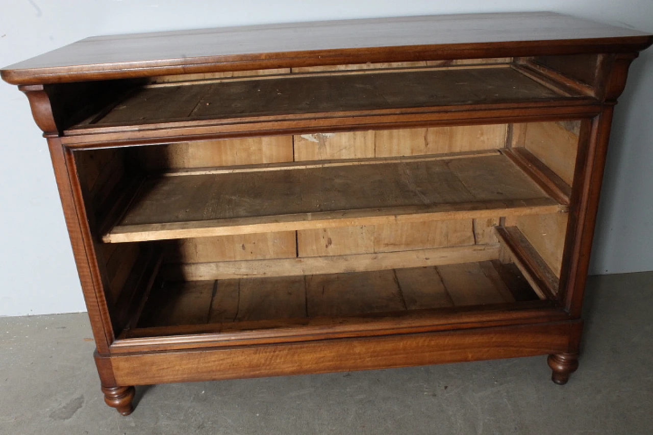 Louis Philippe cappuccino dresser in solid walnut and briarwood, 1840 4