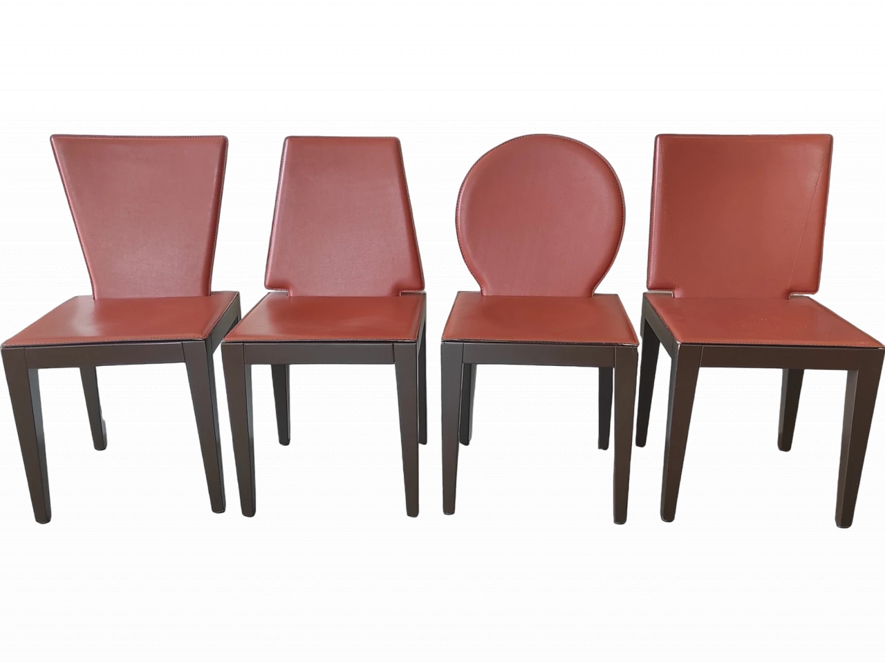 4 Leather chairs in Jean-Charles de Castelbajac style, 1980s 13