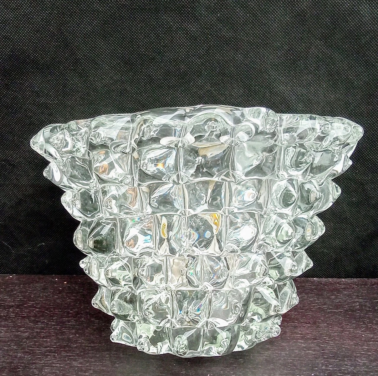 Pair of rostrato Murano glass wall lamps, 1950s 3