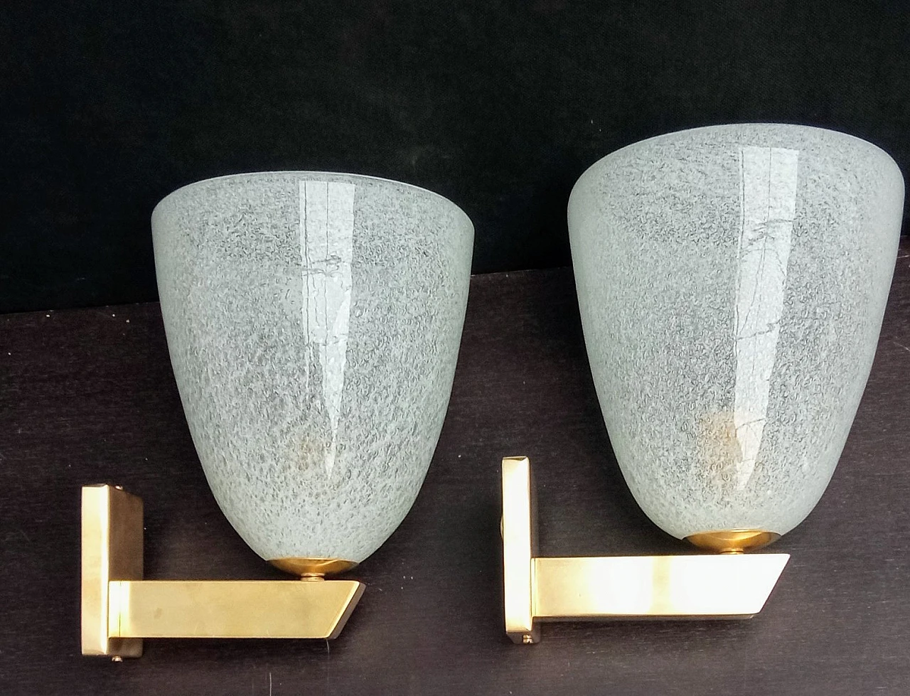 Pair of wall lamps by Archimede Seguso, 1950s 5