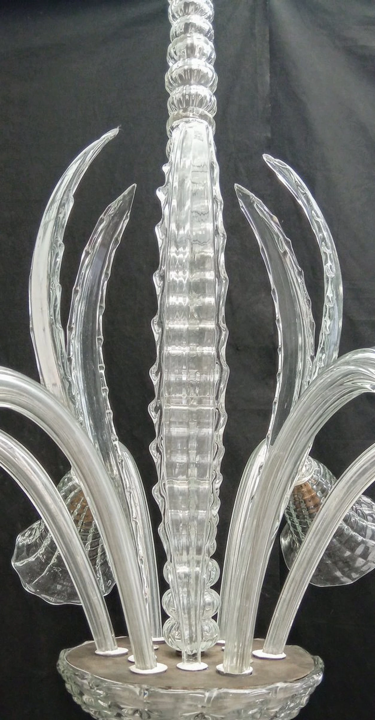 Six-light Murano glass chandelier, 1950s 5