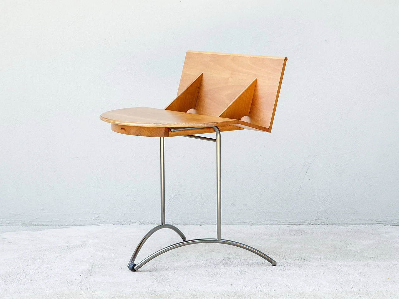 National walnut coffee table with drawer and castors by Molteni, 1990s 1