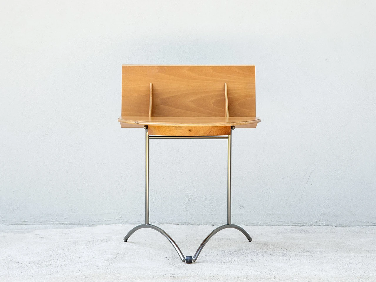 National walnut coffee table with drawer and castors by Molteni, 1990s 2