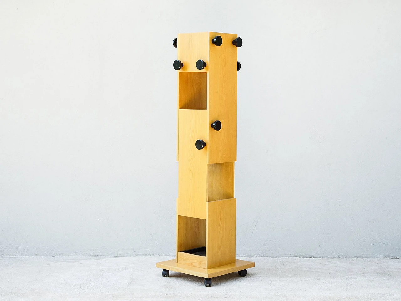 Coat stand with wheels by Saima Pavia Company, 1970s 1