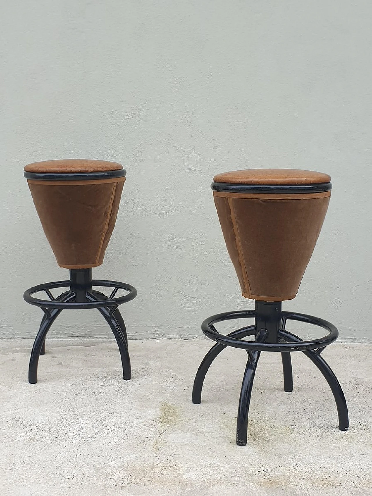 Pair of stools, 1970s 8