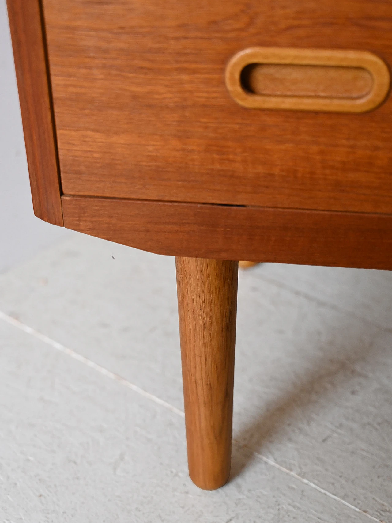 Danish teak cabinet with pull-out desk, 1960s 9