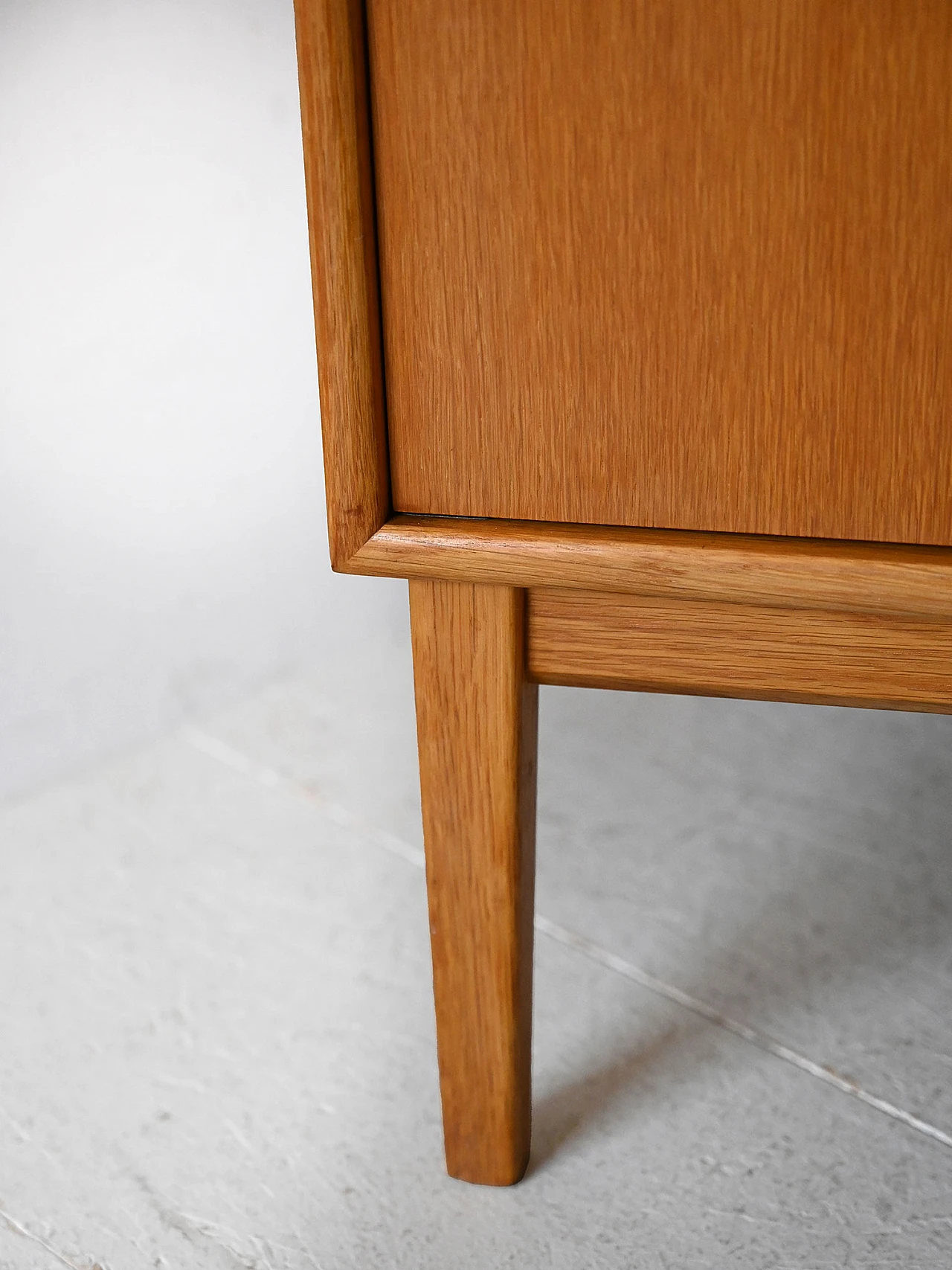 Oak bookcase with closed cabinet, 1960s 7