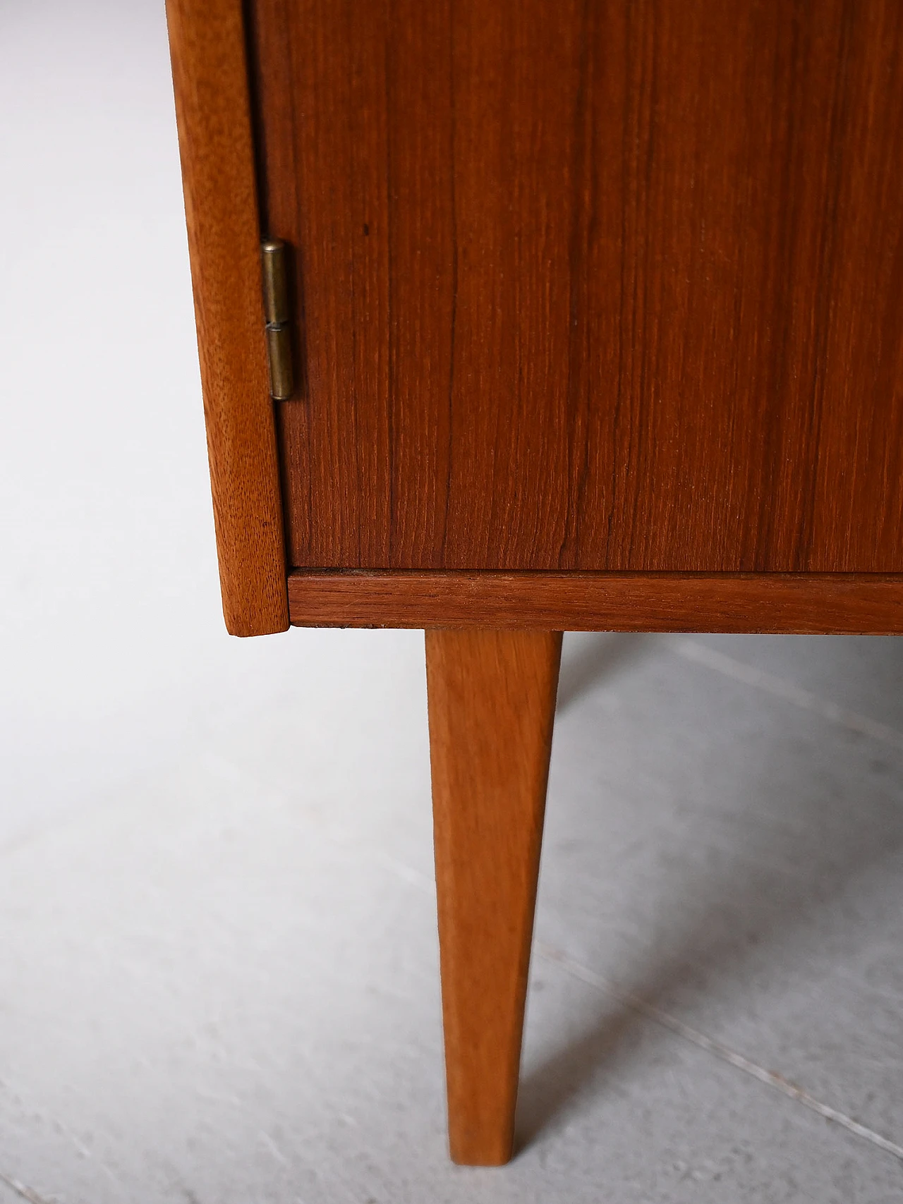 Scandinavian bookcase with shelving & storage compartment, 1960s 6