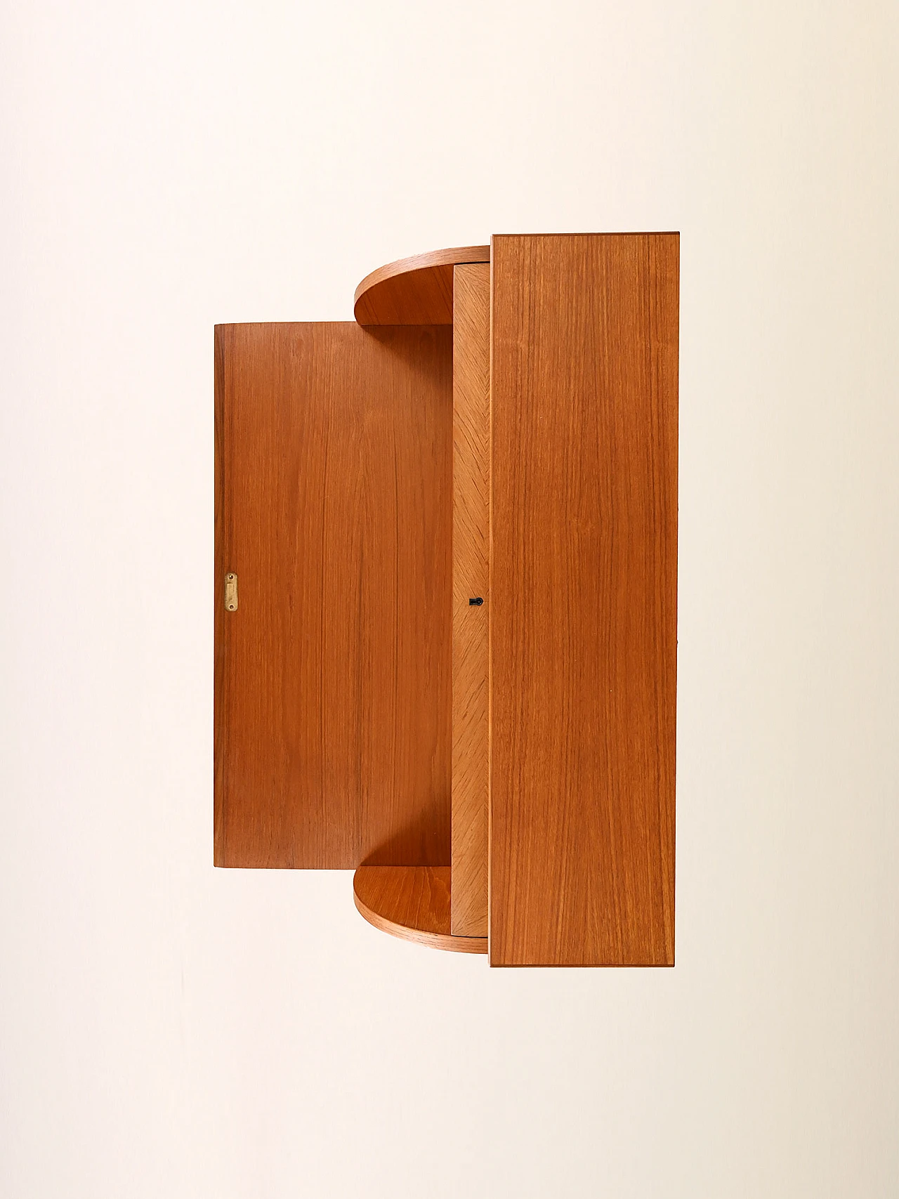 Scandinavian teak secrétaire with drawers, 1960s 12