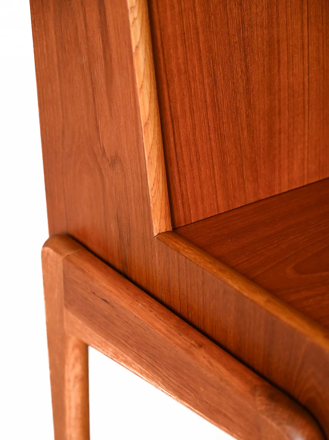 Scandinavian teak vanity table with mirror, 1960s 8