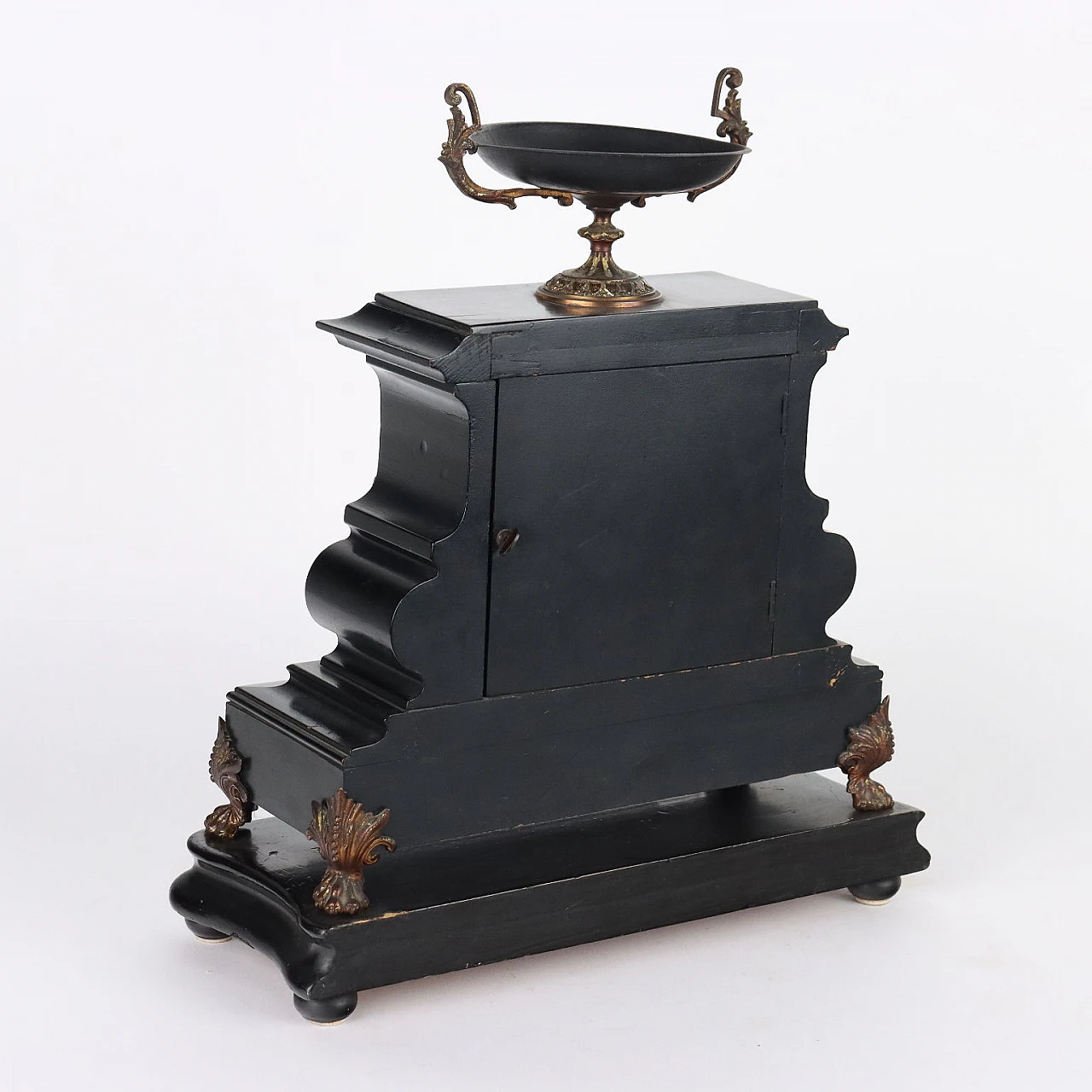 Wooden countertop clock with bronze applications, 19th century 9