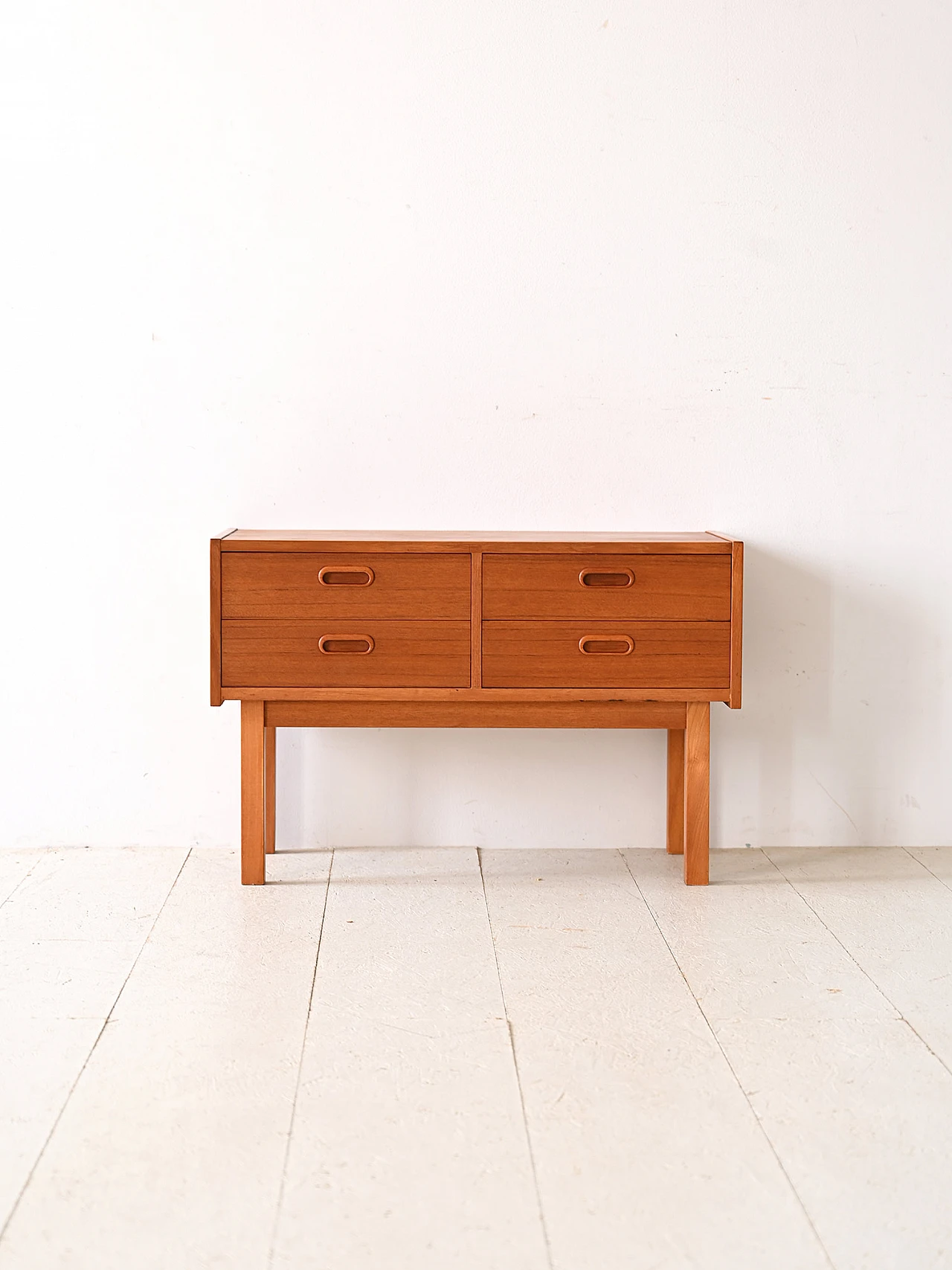 Entryway low sideboard in teak with drawers, 1960s 2