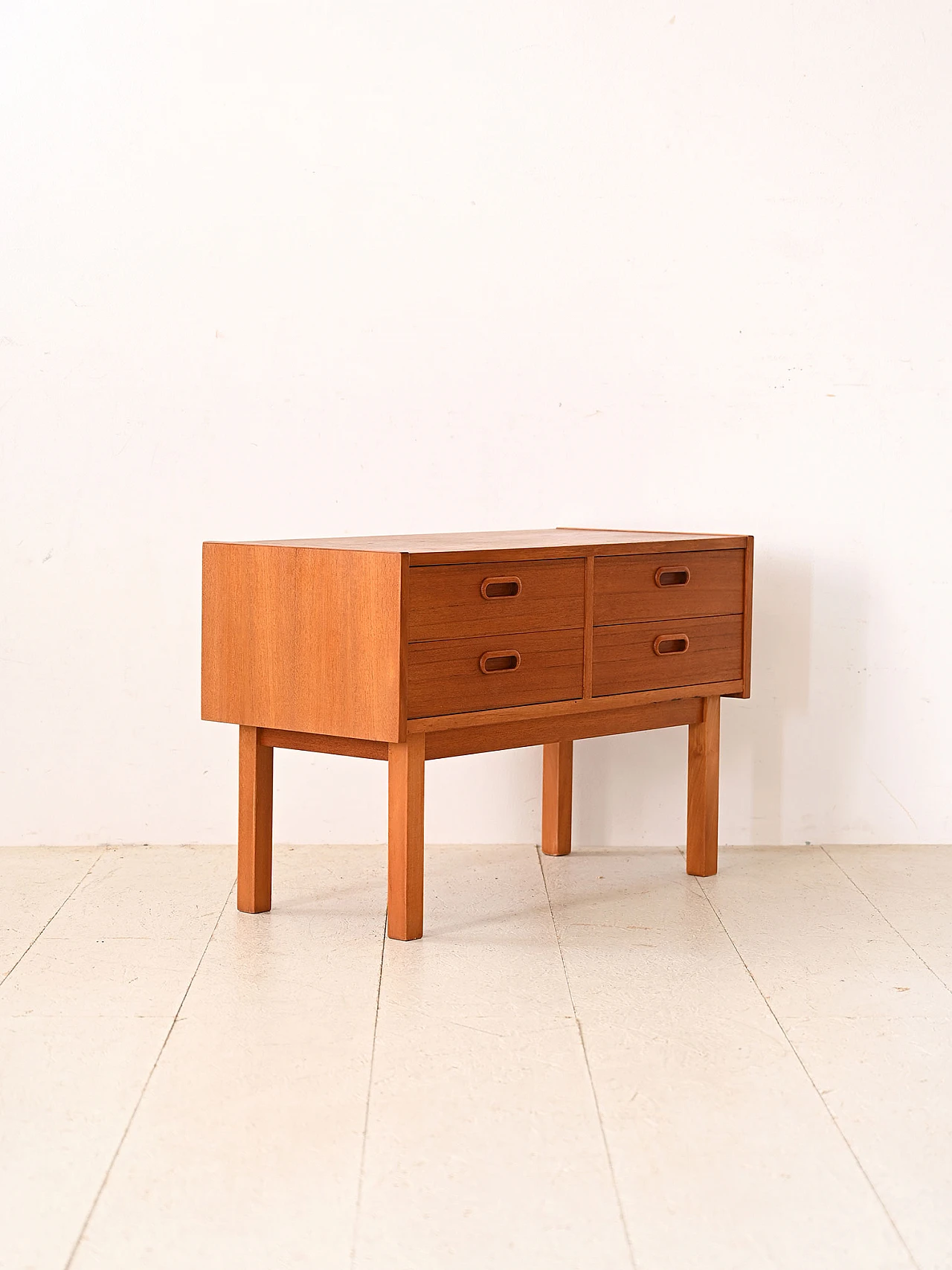 Entryway low sideboard in teak with drawers, 1960s 3